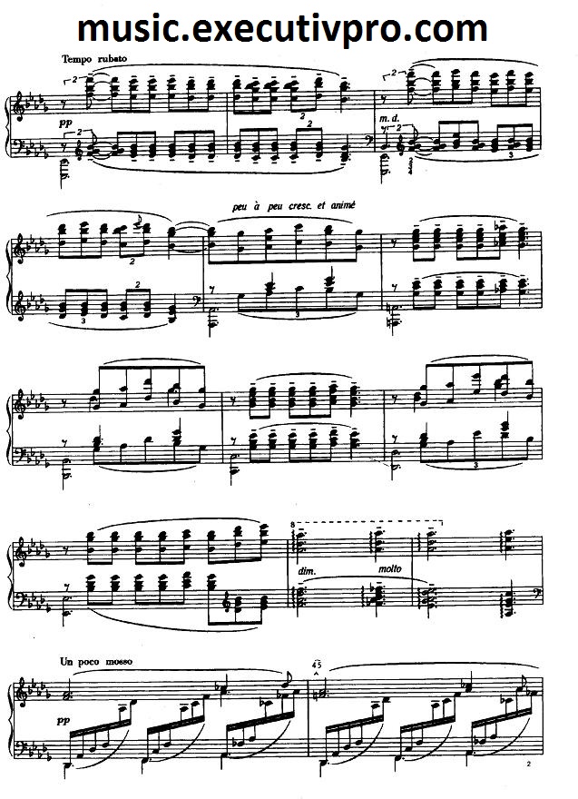 Debussy Clair de lune, page 2